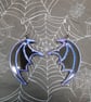 Resin Dragon Wing Earrings: Gothic Dangle Earrings - Image 3