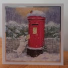 Advent Calendar Style Christmas Card - Posting A Letter