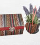 Patterned Stripe Decorated Wooden Trinket Keepsake Box 12cm - Image 6