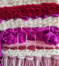 Hand Woven Pink Bohemian Wall Hanging - Image 2