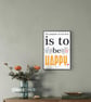 Dalai Lama Quote Print Bold Typography Motivational Wall Art (A4A3)