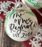 Personalised Ceramic Christmas Bauble, Christmas Tree Decoration  - Image 1