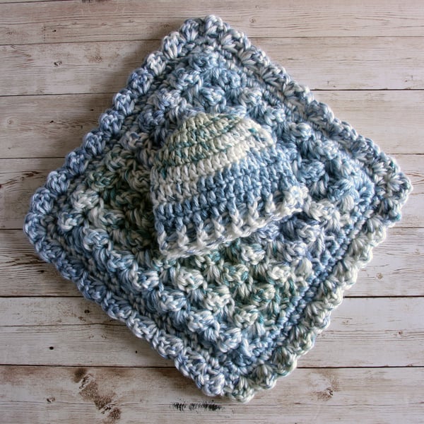 Crochet Doll Blanket and Hat, Handmade Doll Blanket and hat, Nap, Snuggle time