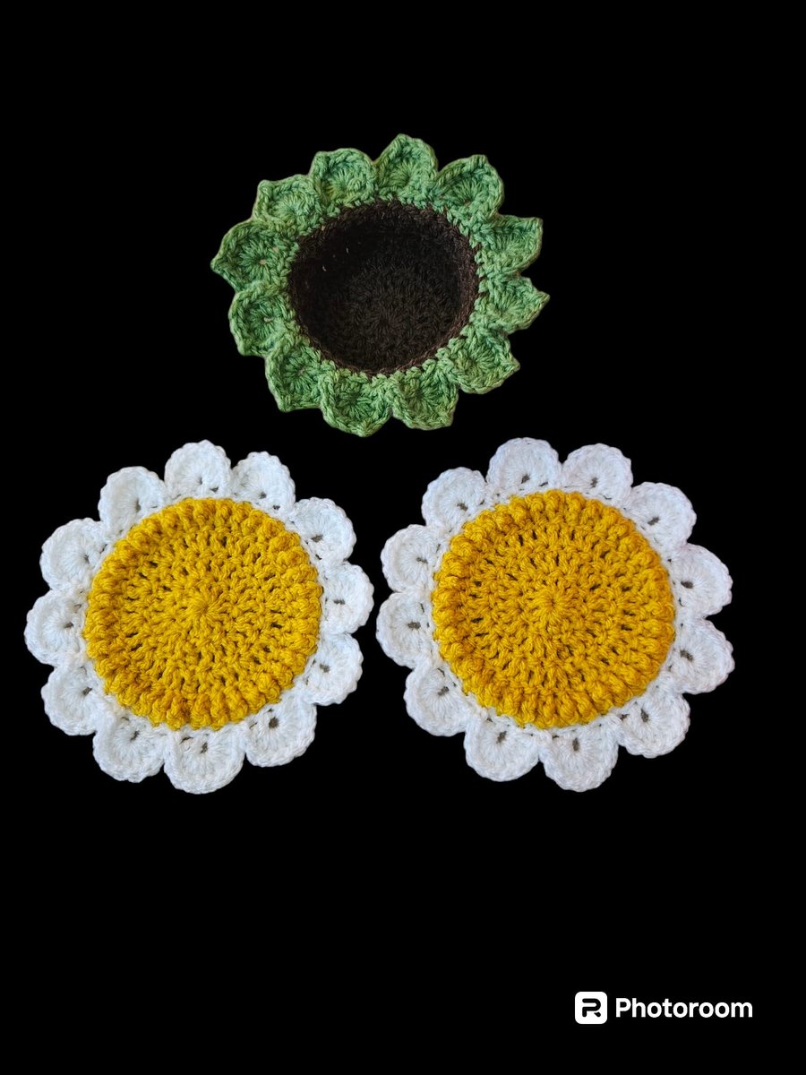 Basket of Daisies coaster set