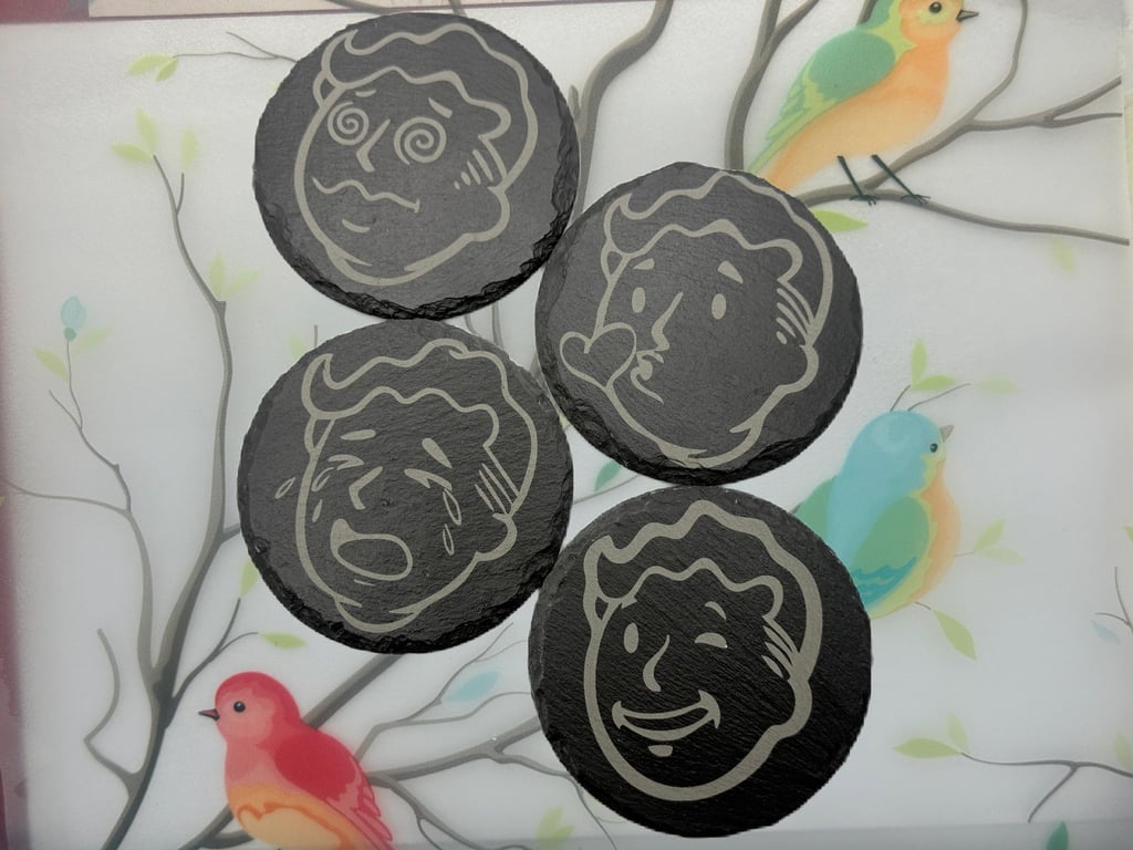 Post-Apocalyptic Vault Fallout Coaster Set