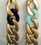 ACRYLIC CHAIN EARRINGS chunky resin link chain  - Image 2