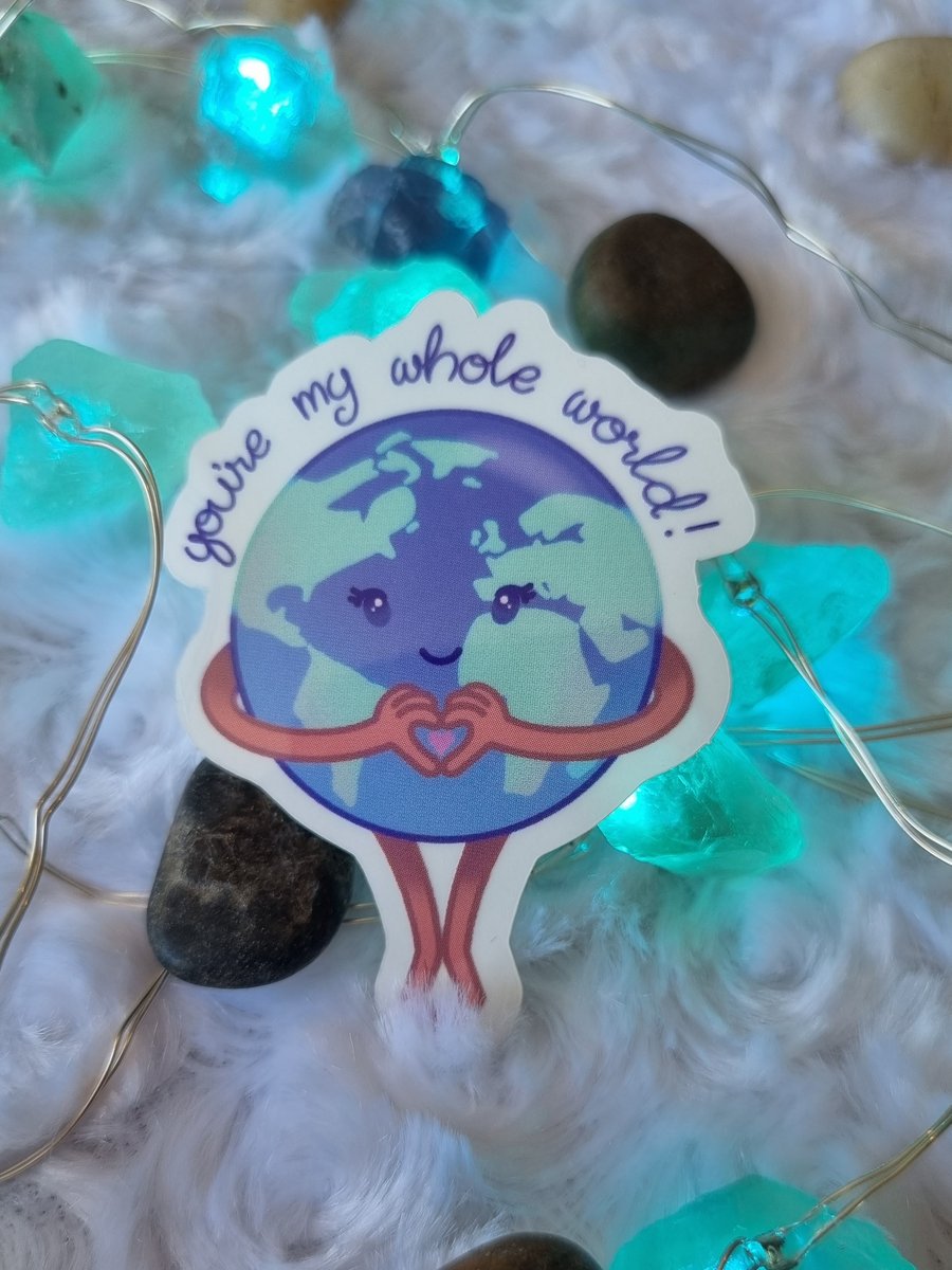 My Whole World Sticker - Die Cut Stickers - Cut... - Folksy