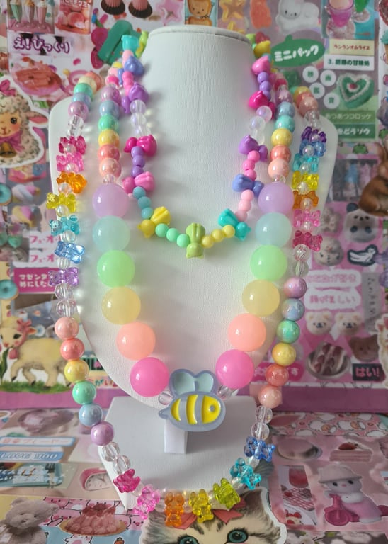 Rainbow Garden Beaded Necklace!