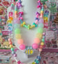 Rainbow Garden Beaded Necklace!