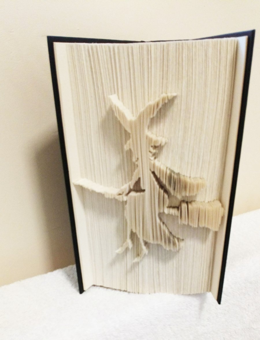 Witch CUT & FOLD Book Folding Pattern - EMAILED PDF PATTERN