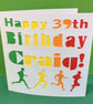 Personalised Birthday Card for a runner - Image 1