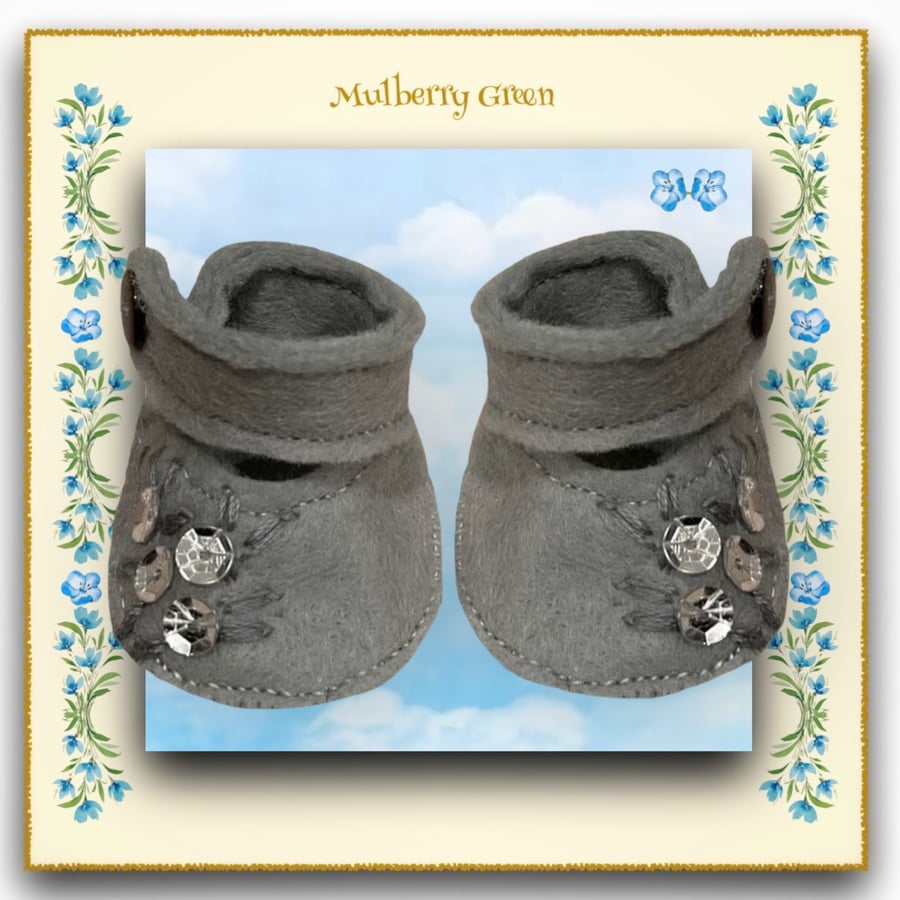 Silver Sequinned Shoes