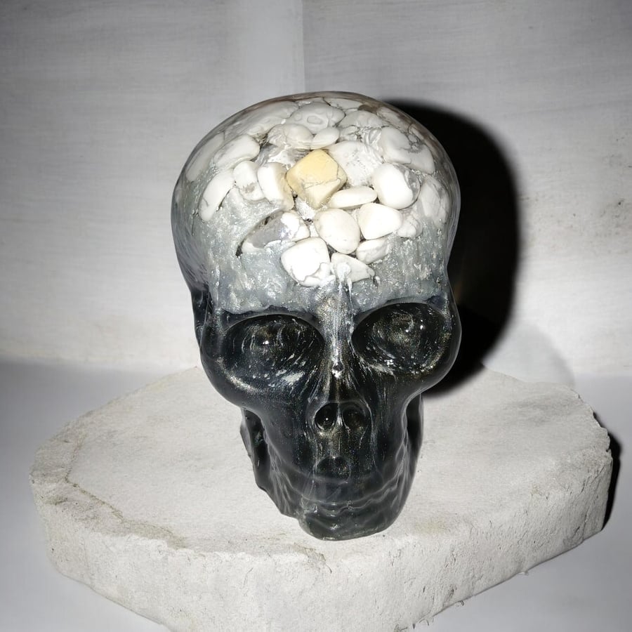 Skull Guardian ( white howlite)