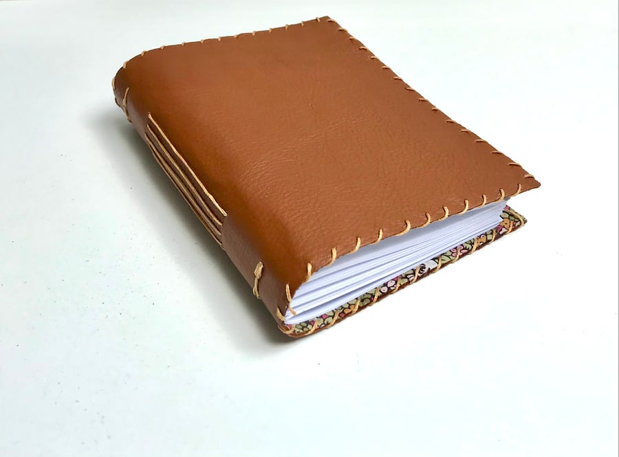 A6 Brown Handmade Leather notebook 
