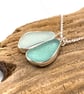 Sea Glass Cluster Necklace - Image 4