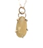 Libyan Desert Glass Necklace Recycled Sterling Silver Rose Cut Tektite Pendant - Image 2