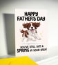 Springer Spaniel Father's Day Card for Dad, Cute Dog Card - Image 6