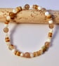 Brown Agate And Shell Bracelet - Handmade In Devon - Image 7