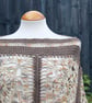 Taupe and Beige Mix Crochet Poncho - Design A542 - Image 3