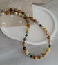 Mocha Necklace, Pretty beaded necklace, Charming necklace