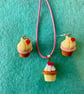 Cutie-pie Cupcake Earring and Necklace Set - Image 6