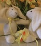 Hand Knitted White Wuffy Bunny - Image 3