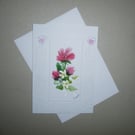 original art hand painted greetings card ( ref FA 309 A8 )