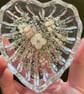 Handmade Epoxy Resin Trinket Dish with Real Pressed Flowers