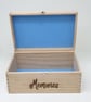 Memory box, wooden keepsake storage box - pyrography wildflowers, dragonfly, bee - Image 8