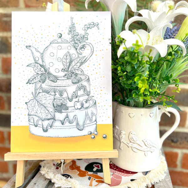 Acorn Tea Cake print