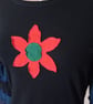 Patchwork top with flower applique - Image 2