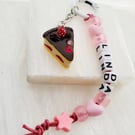 cake personalized name clip on bag 