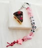 cake personalized name clip on bag 