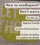 Let Them Modern Needlepoint Kit – Beginner Green Tapestry Craft Kit - Image 4