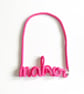 Hello word necklace - Statement mum cotton necklace, custom name necklace, gifts - Image 9