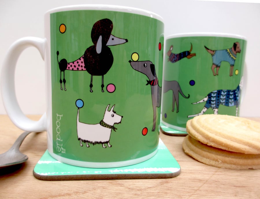 Dogs in the park mug