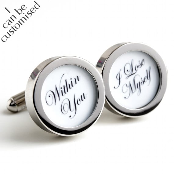 Your Perfect Quotation in Cufflinks - "Within you I lose myself' PC416