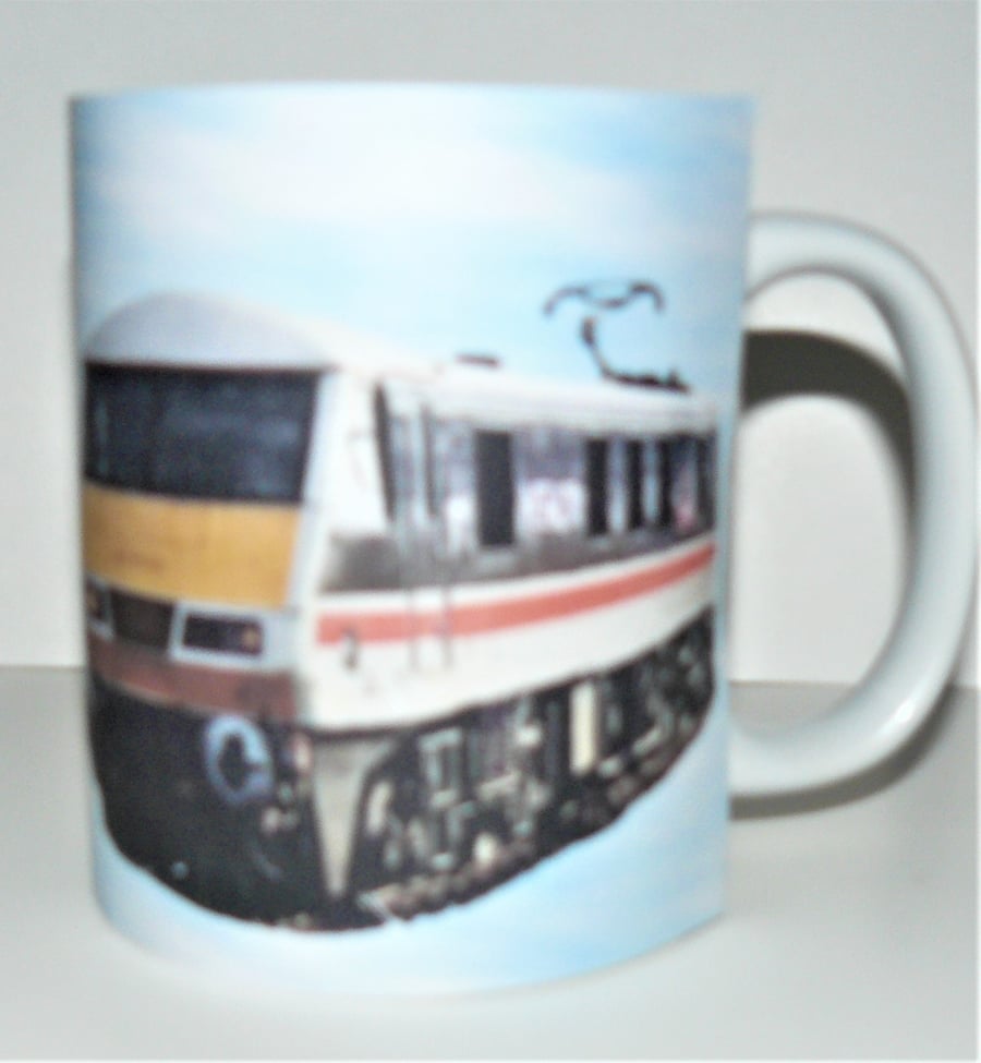 British Rail Class 90 Electric Locomotive ceramic mug classic electric train