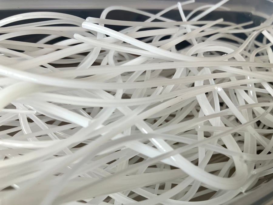 25g White Bullseye 90coe glass Vitrigraph stringers