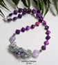 Amethyst, Fluorite & Howlite Necklace 'ONE OFF' - Image 9