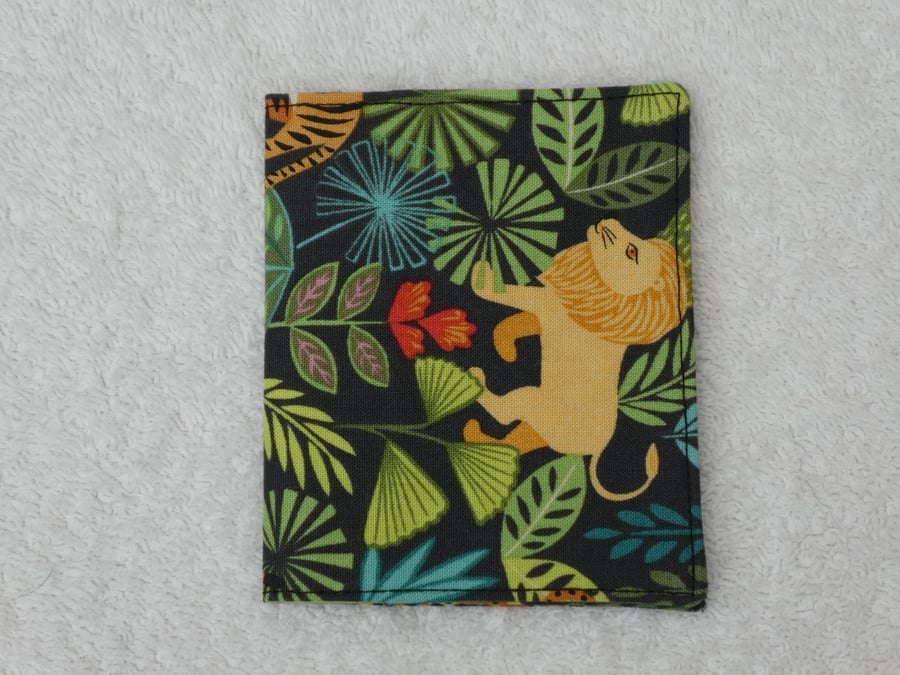 Card Wallet. Credit Card Flip Wallet. Jungle Print Fabric