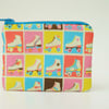 Roller Skates Retro Fabric Mini Coin Purse