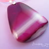 Pink Agate Pendant Necklace, Pink Necklace, Agate Necklace