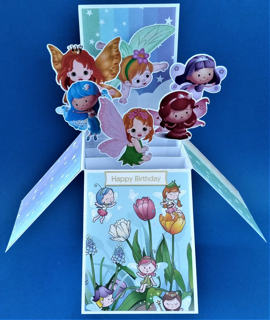 Girls Fairy Birthday Card