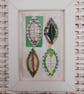 Four Wire Leaves. Copper Gold Silver with Green Tones & White Artwork. - Image 4