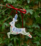 Personalised Rudolph Christmas Decoration - Hand Made - Image 3