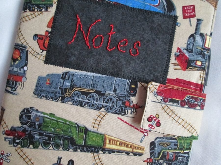 A5 Steam Train Notebook Cover