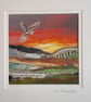 Textile landscape framed picture with owl… find me where the wild things are - Image 2