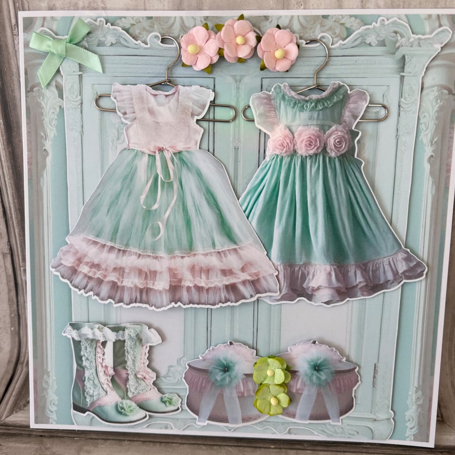 Greeting Card - Armoire & Pretty Dresses - C 267
