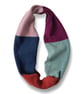 Colourblock Infinity Scarf - Duck Egg Navy Wine